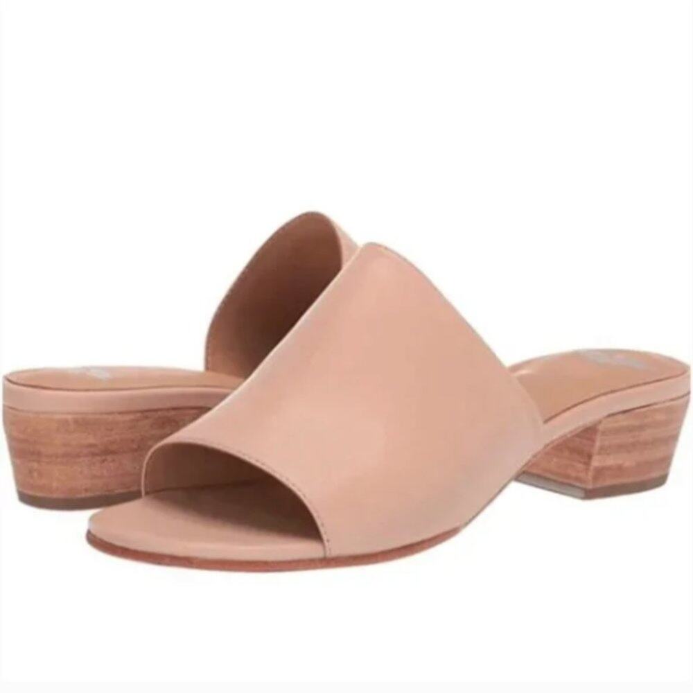 NEW Fortress of Inca Rachel Leather Slides Sandals Blush 38